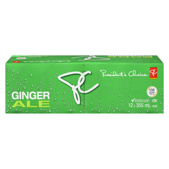 President's Choice Ginger Ale 12x355.0 ml, $0.16/100ml