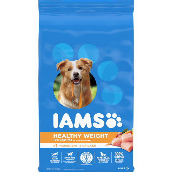 Iams Proactive Health Adult Healthy Weight Control Dry Dog Food with Real Chicken 6.804 kg, $0.55/100g