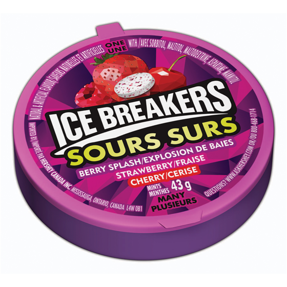 Ice Breakers Sour Berry  6x43.0 g, $4.84/100g