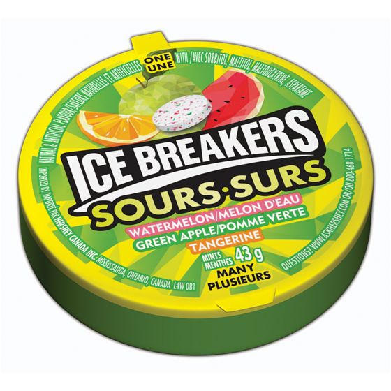 Hershey's Ice Breakers, Sour Fruit  6x43.0 g, $4.84/100g