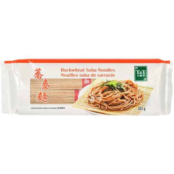 T&T Buckwheat Soba Noodles  363 g, $0.49/100g