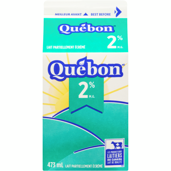 QUÉBON 2% milk (473 mL) 473 ml, 0,43 $/100ml