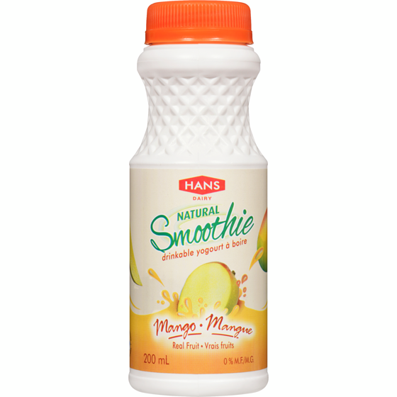Hans Lassi Yogurt Smoothie, Mango 200 ml, $0.75/100ml