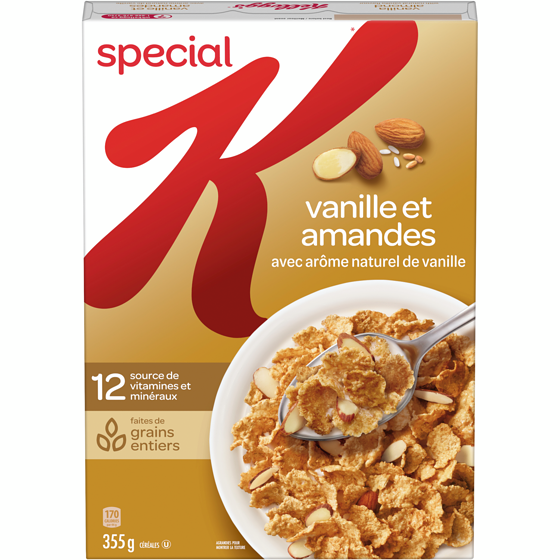Kellogg’s Special K Céréales Special K Vanille et amandes 355 g, 1,97 $/100g
