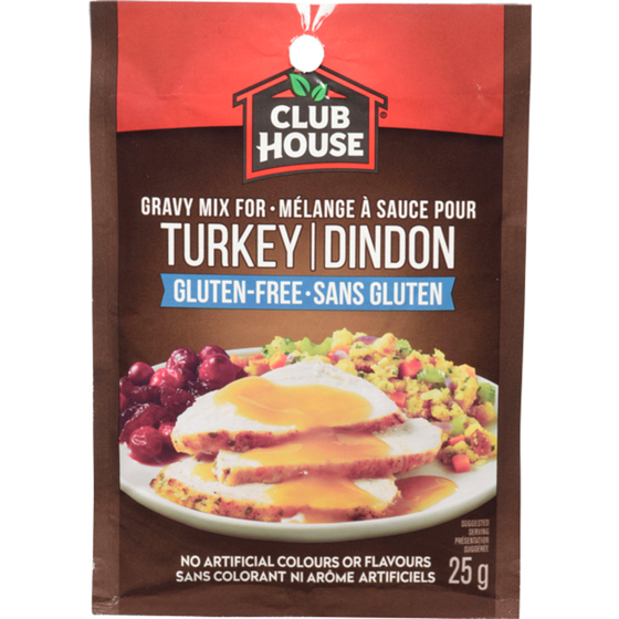 Club House Turkey, Gluten-Free Gravy Mix 25 g, $9.56/100g