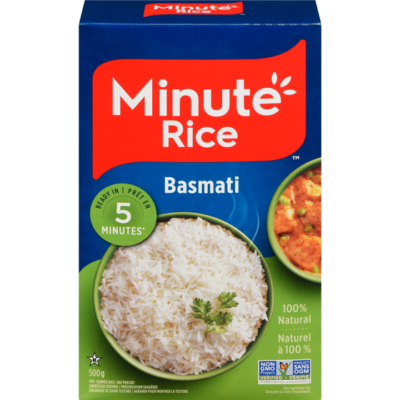 Minute Rice Basmati 500 g, $1.20/100g