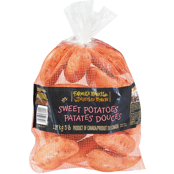 Patates douces, sac de 5 lb