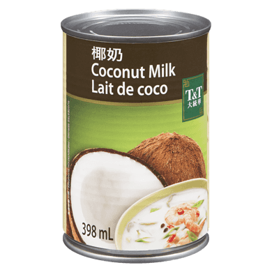 T&T Lait de coco 400 ml, 0,50 $/100ml