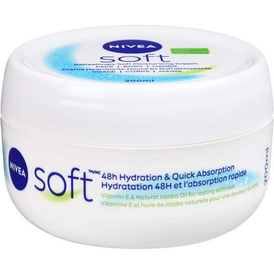 Nivea Crème hydratante douce 200 ml, 5,50 $/100ml
