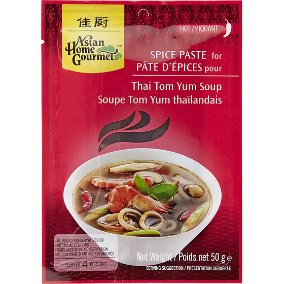 Asian Home Gourmet Spice Paste. Thai Tom Yum Soup 50 g, $4.98/100g