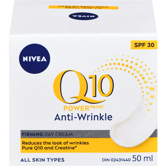 Nivea Q10 Plus Anti-Wrinkle Day Cream SPF 30 50 ml, $53.98/100ml