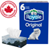 Original 2 Ply Facial Tissue, 6 Tissue Boxes, 100 Tissues per box