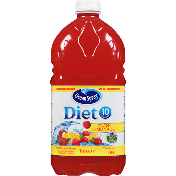 Ocean Spray Diet Cran-Lemonade Cocktail 1.89 l, $0.32/100ml
