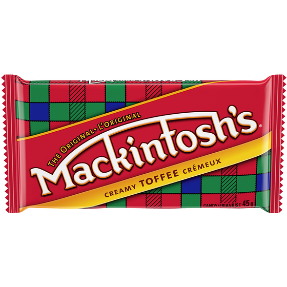 Mackintosh's Toffee Bar  24x45.0 g, $3.10/100g