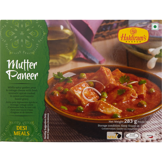 Haldiram Mutter Paneer 283 g, $2.40/100g