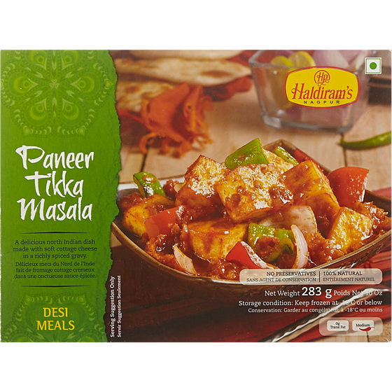 Haldiram Paneer Tikka Masala 283 g, $2.40/100g
