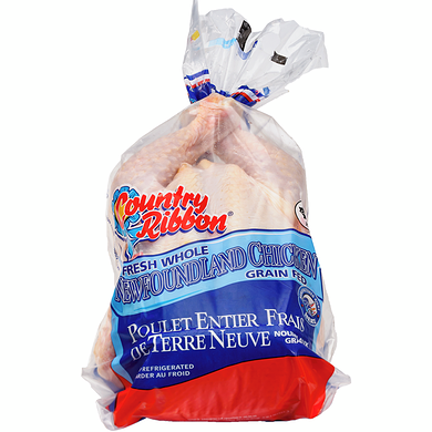Country Ribbon Fresh Whole Chicken, Bagged $8.82/1kg $4.00/1lb
