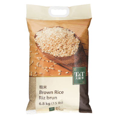 T&T Brown Rice 6.8 kg, $0.32/100g