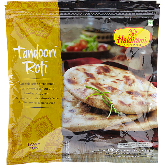 Haldiram Tandoori Roti 360 g, $0.91/100g
