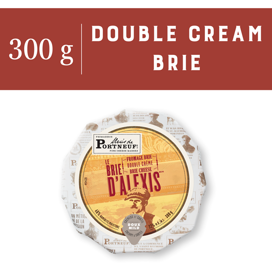 Alexis Portneuf Le Brie d'Alexis Double Cream Cheese 300 g, $4.16/100g