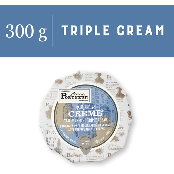 Alexis Portneuf Belle Crème Triple Cream Cheese 300 g, $4.16/100g