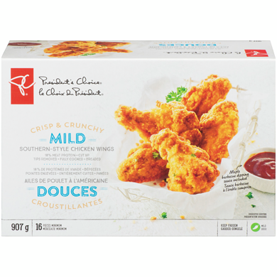 le Choix du Président Ailes de poulet à l’américaine douces croustillantes 907 g, 1,87 $/100g