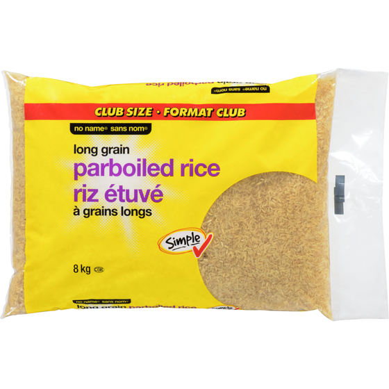 Sans Nom Riz étuvé 8 kg, 0,29 $/100g