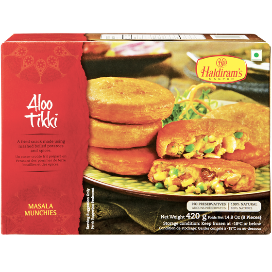 Haldiram Aloo Tikki 420 g, $1.62/100g