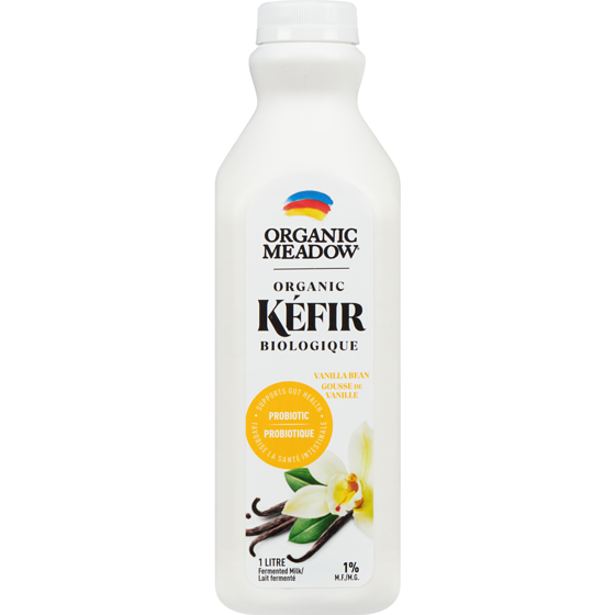 Organic Meadow Vanilla Kefir 1 l, $0.75/100ml