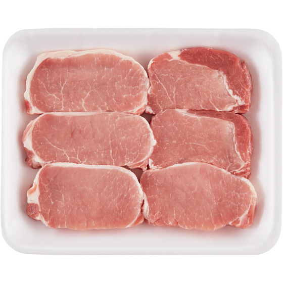 null Pork Loin Centre & Rib Boneless Chop $16.53/1kg $7.50/1lb