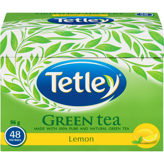 Tetley Green Tea Lemon 48 ea, $0.21/1ea