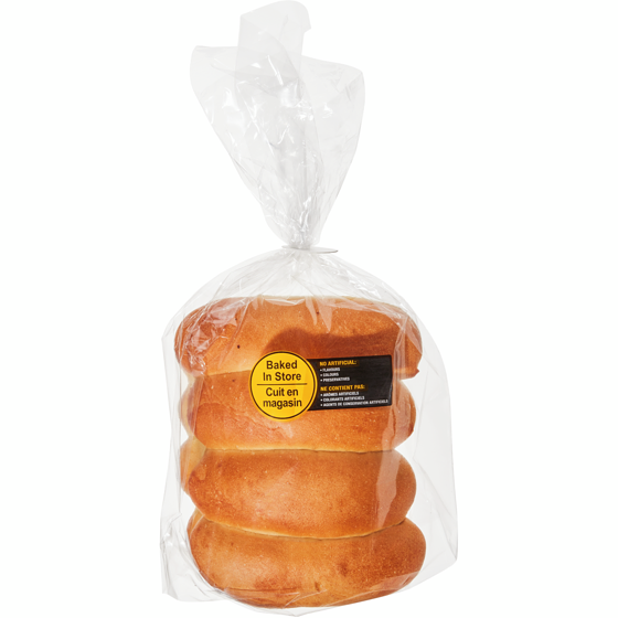null Pains à hotdog jumbo, paquet de 8 442 g, 0,90 $/100g