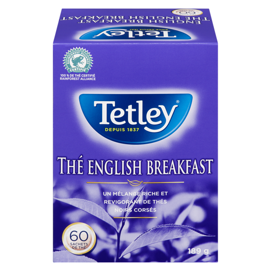Tetley Thé English Breakfast 60 ea, 0,12 $/1ch