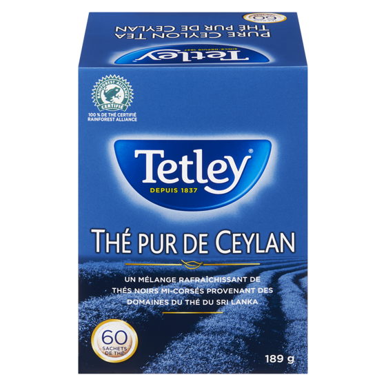 Tetley Thé pur de Ceylan 60 ea, 0,12 $/1ch