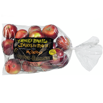 Délices du Marché Pommes McIntosh, sac de 4 lb 1.81 kg, 0,19 $/100g