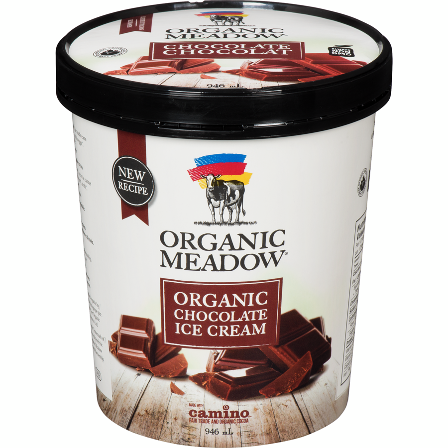 Calories in Organic Meadow Ice Cream, Chocolate