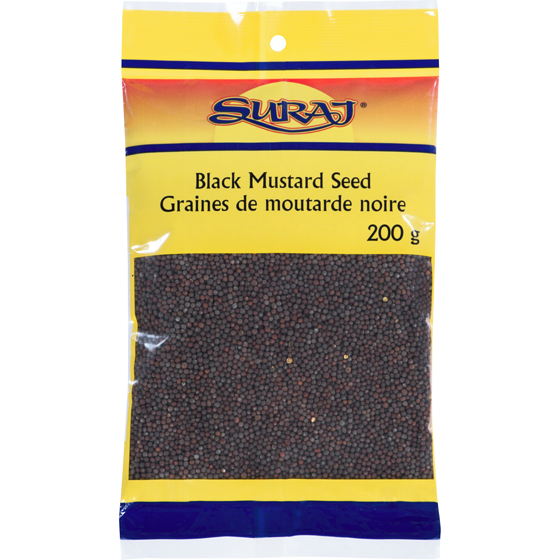 Suraj Graines de moutarde noire (Kali Sarson) 200 g, 0,65 $/100g