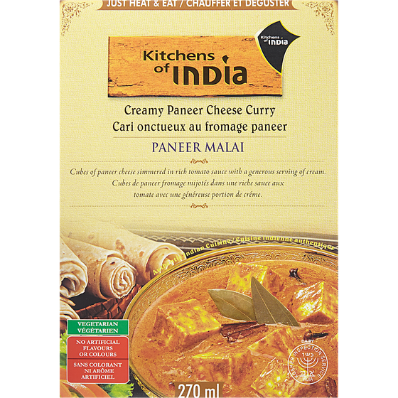 Kitchens of India Malai Paneer 280 g, $1.96/100g
