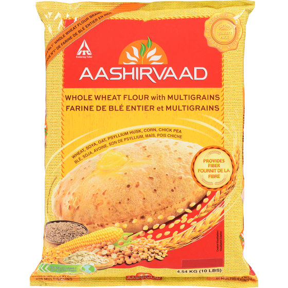 Aashirvaad Multigrain Atta 4.55 kg, $0.35/100g