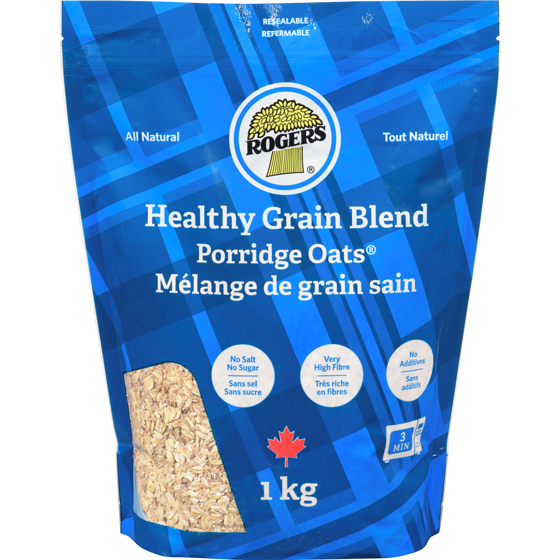 Rogers Gros flocons avoine mélange original 1 kg, 0,60 $/100g