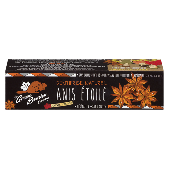 Green Beaver Jr Dentifrice à l’anis étoilé 75 ml, 9,32 $/100ml