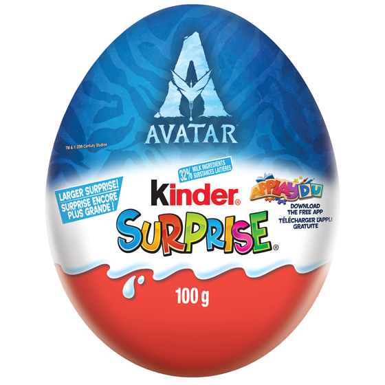 Kinder SURPRISE, Œufs en chocolat au lait de Pâques Grand (classique) 100 g, 8,00 $/100g