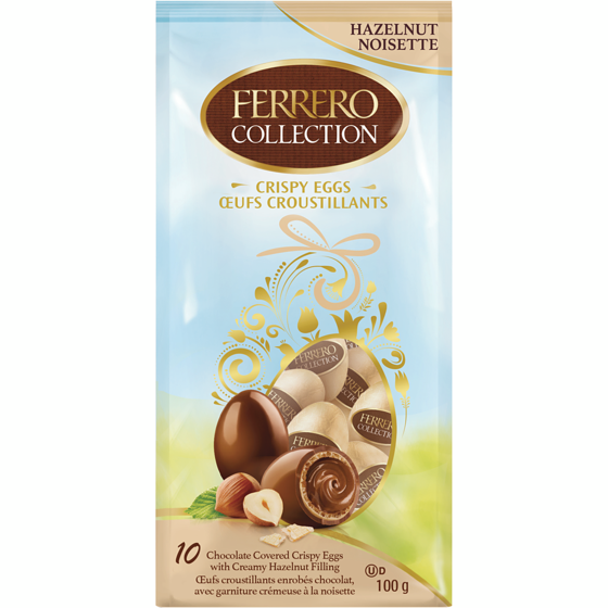 Ferrero COLLECTION Eggs, Hazelnut Milk Chocolate, Creamy Hazelnut Filling, 10 Chocolates 100 g, $6.00/100g