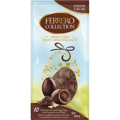 Ferrero Eggs, Cocoa Chocolate, Creamy Cocoa Filling, 10 Chocolates 100 g, $4.50/100g