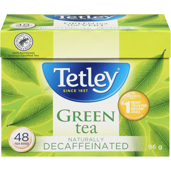 Tetley Green Tea, Decaf 48 ea, $0.21/1ea