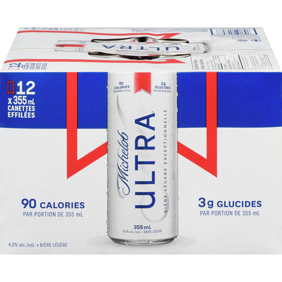 Michelob Michelob ULTRA, canette (Pièce d’identité requise au moment du ramassage) 12x355.0 ml, 0,63 $/100ml