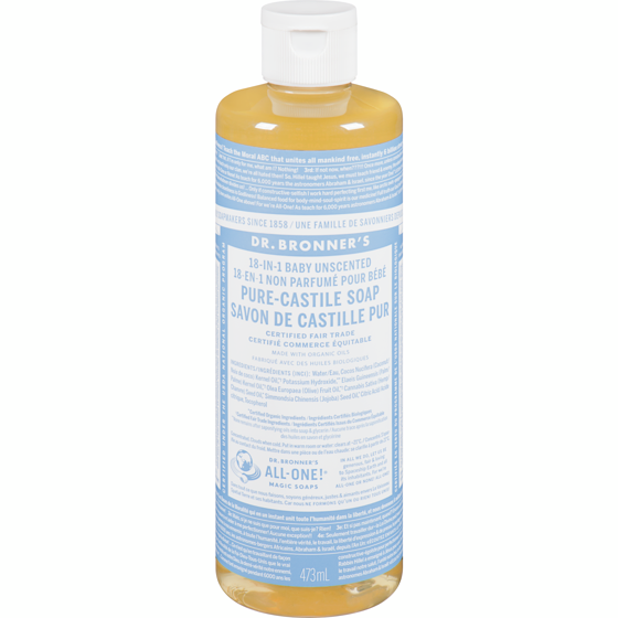 Dr Bronners Pure Castile Liquid Soap, Baby Mild 472 ml, $3.81/100ml