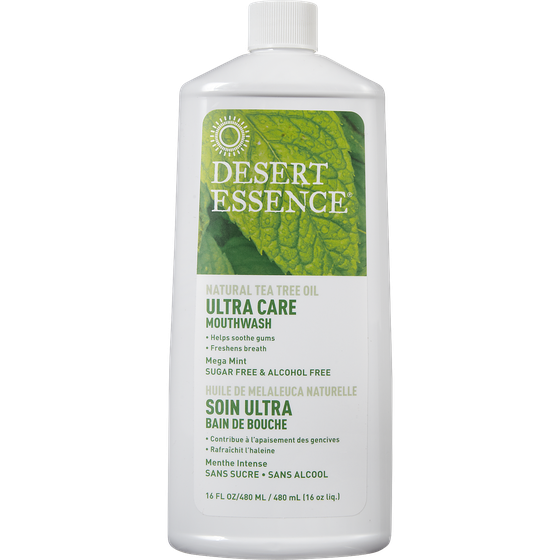 Desert Essence Huile de melaleuca naturelle soin ultra bain de bouche 473 ml, 2,32 $/100ml