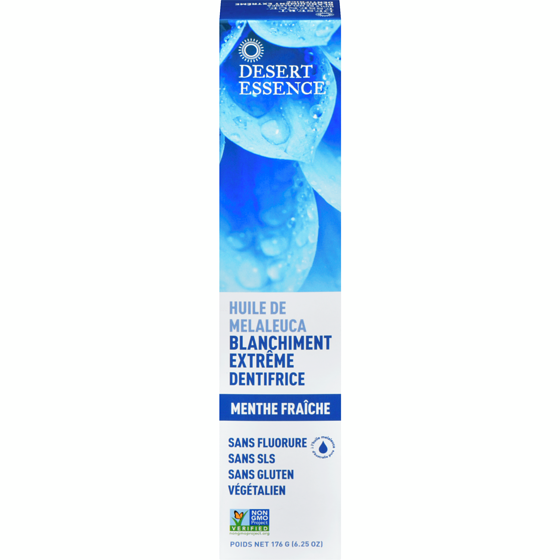 Desert Essence Dentifrice huile de mélaleuca naturelle 176 g, 5,11 $/100g