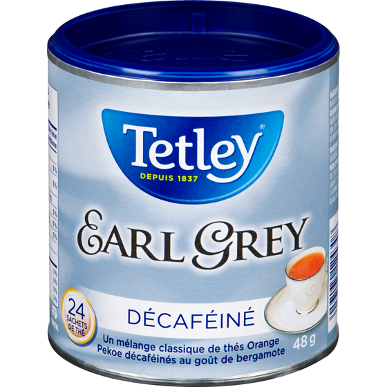 Tetley Thé Earl Grey décaféiné 24 ea, 0,19 $/1ch